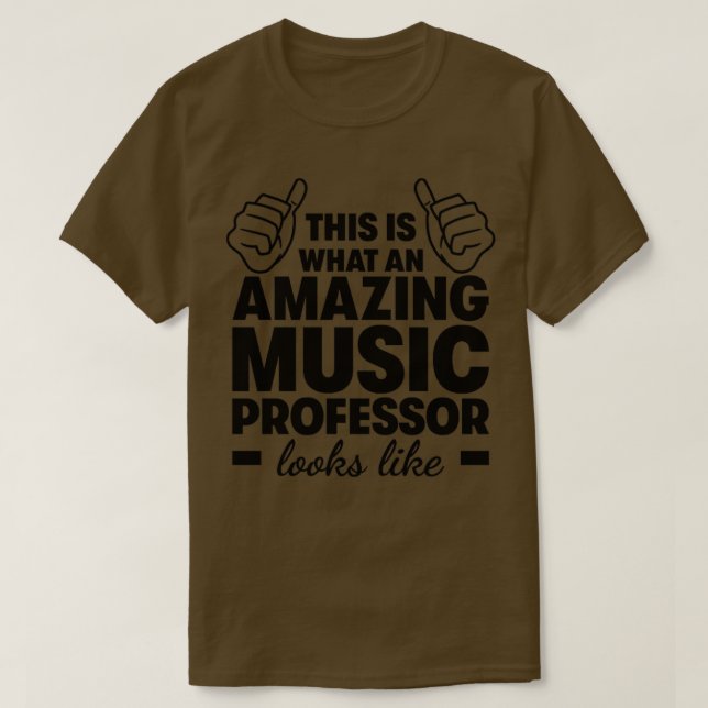 Camiseta Professor de Música Incrível (Frente do Design)