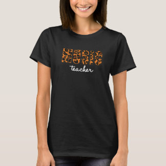 Camiseta Professor de Música Leopardo Encantado de Volta às