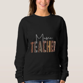 Camiseta Professor de Música Leopardo Trabalhador Escolar