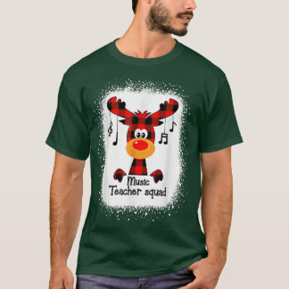 Camiseta Professor de Música O Esquadrão Reindeer Engraçado