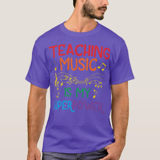 Camiseta Professor de Música Presente de Superpoder de Ensi