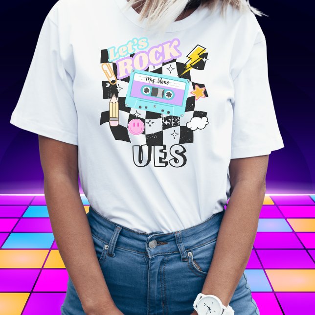 Camiseta Professor de Música Retro Rock TShirt (Criador carregado)