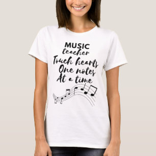 Camiseta Professor de música toca o coração dia de apreciaç