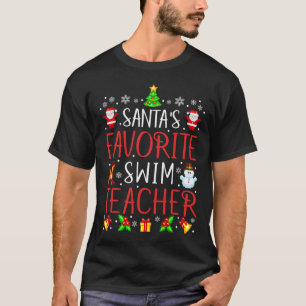 Camiseta Professor de Natação Favorito do Papai Noel Corres