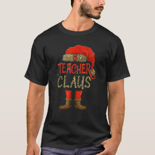 Camiseta Professor de Natal Claus Santa Hat Matchin