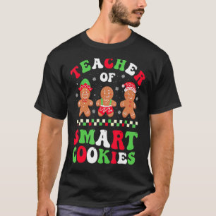 Camiseta Professor De Natal De Biscoitos Inteligentes Pão D