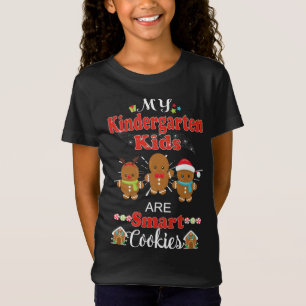 Camiseta Professor de Natal do jardim de infância Meus filh