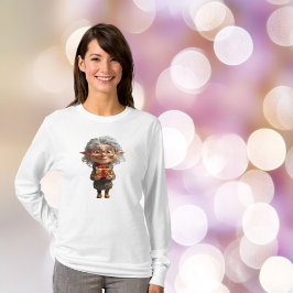 Camiseta Professor de Natal Elf Tee Feminina