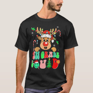 Camiseta Professor de Natal Engraçado, 4.º Grau, Reindeer G