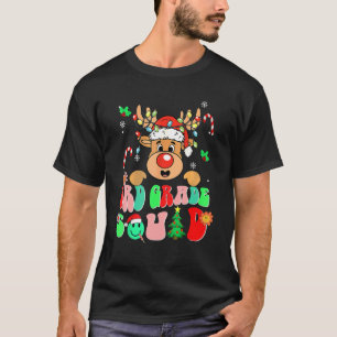 Camiseta Professor de Natal Engraçado Reindeer do 3º Grau d