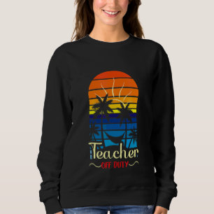 Camiseta Professor de óculos de serviço Palm Tree Sunset No