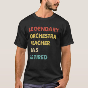 Camiseta Professor de Orquestra Legendária Retrô se aposent