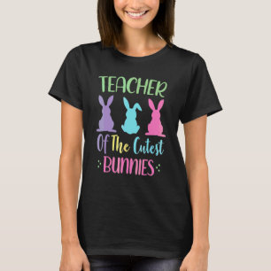 Camiseta Professor de Páscoa Os Coelhinhos Mais Fofos Domin