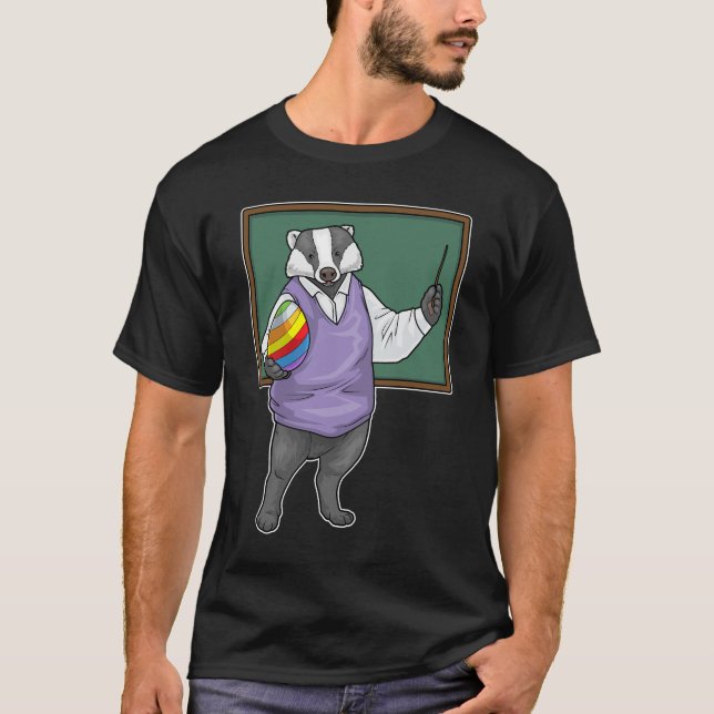 Camiseta Professor de Páscoa Texugo (Frente)