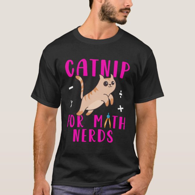 Camiseta Professor de Pet Proprietário de Pet de Math Cat N (Frente)