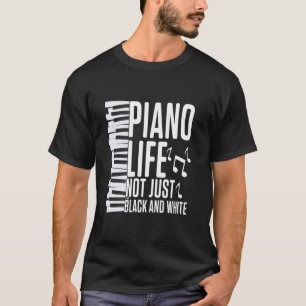 Camiseta Professor de Piano Amantes da Música Pianistas Con