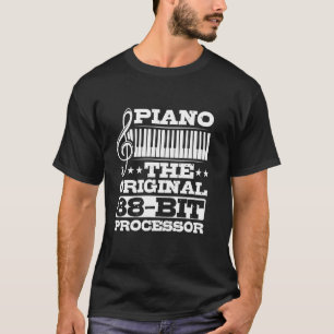Camiseta Professor de Piano Amantes da Música Pianistas Con