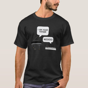 Camiseta Professor de Piano Pianista Teclado Eu Sou Seu Pai