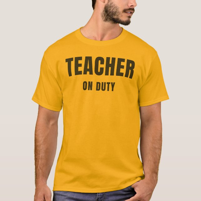 Camiseta Professor de Plantão | Design Moderno para Profess (Frente)