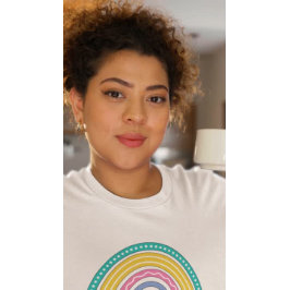 Camiseta Professor de pré-escola de arco-íris bonito com Ap