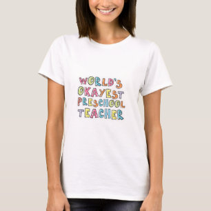 Camiseta Professor de pré-escola mais agradável do mundo id