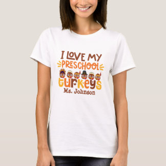 Camiseta Professor de pré-escola Personalizado Ação de Graç