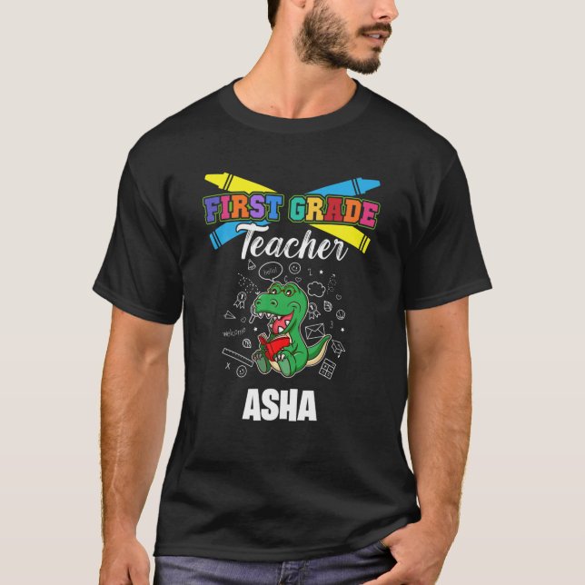 Camiseta Professor de primeiro grau - Asha - Personalização (Frente)