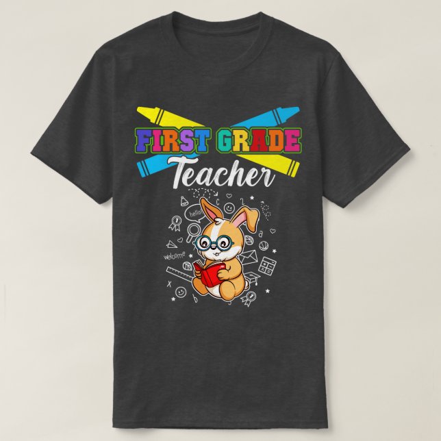 Camiseta Professor de primeiro grau Ensino básico 3 (Frente do Design)