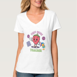Camiseta Professor de primeiro grau Tropa de palha Berry En