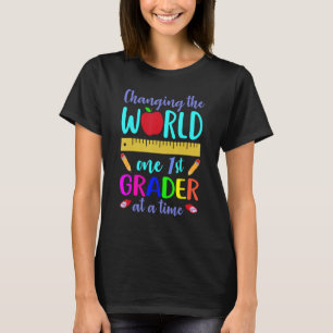 Camiseta Professor de primeiro nível mudando o mundo um 1 r