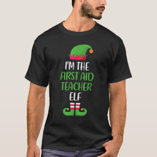 Camiseta Professor de Primeiros Socorros Elfo Natal Família