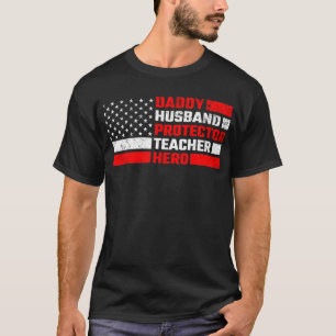 Camiseta Professor de proteção para marido Pai Hero