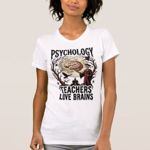 Camiseta Professor de Psicologia Amante do Cérebro de Hallo