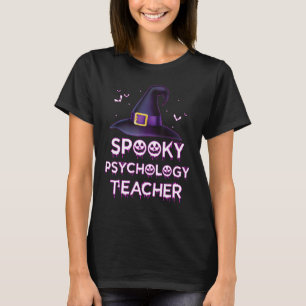 Camiseta Professor de Psicologia Spooky Figurino de Hallowe