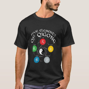 Camiseta Professor de Qigong de Artes Marciais Meditação Ch