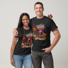Camiseta Professor de Química Bruxa de Halloween Laboratóri