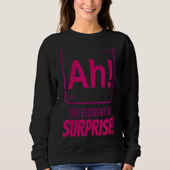 Camiseta Professor de Química Científico Ah O Elemento da S (Frente)