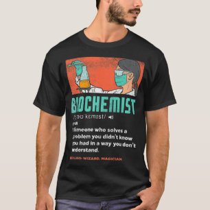 Camiseta Professor de Química de Definição Bioquímica l