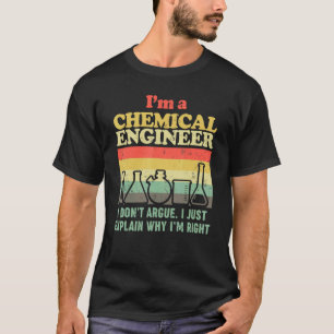 Camiseta Professor de Química de Engenheiros Químicos
