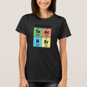 Camiseta Professor de Química de Mesas Periódica