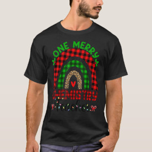 Camiseta Professor de Química de Uma Feliz Leopard Rainbow