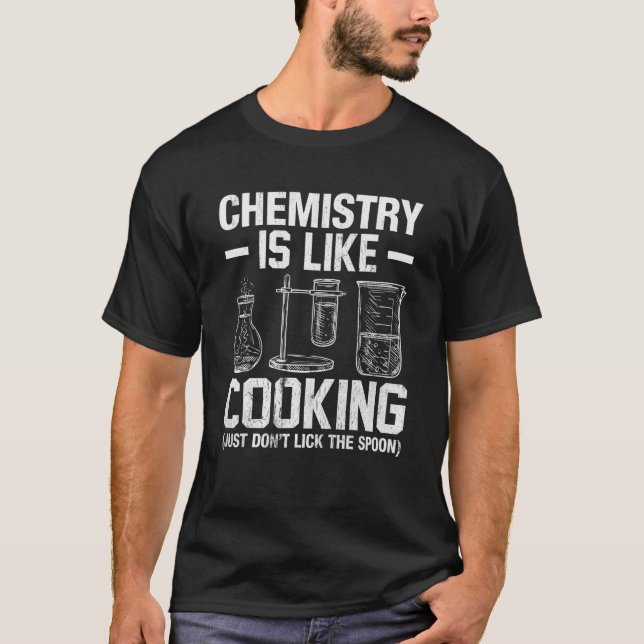 Camiseta Professor de Química é como Cozinhar, simplesmente (Frente)