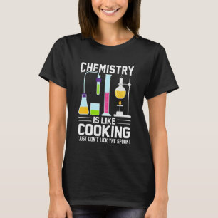 Camiseta Professor de Química é como Cozinhar, simplesmente