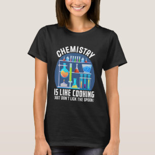 Camiseta Professor de Química é como Cozinhar, simplesmente