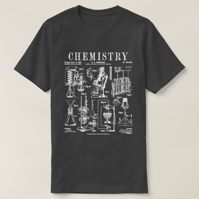 Camiseta Professor de Química Laboratório de Ciência dos Es (Frente do Design)