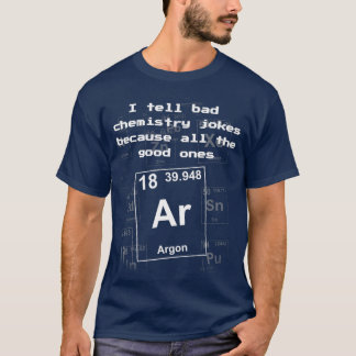 Camiseta Professor de Química Piadas de Química Engraçada A