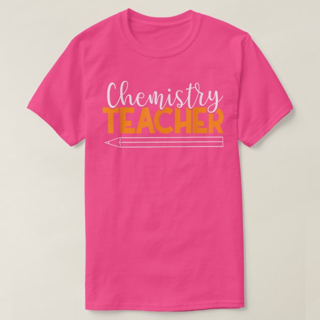 Camiseta Professor de Química Química Biologia Física Ciênc (Frente do Design)