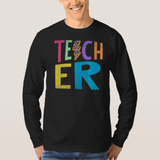 Camiseta Professor de Relâmpagos de Leopardo em Descanso