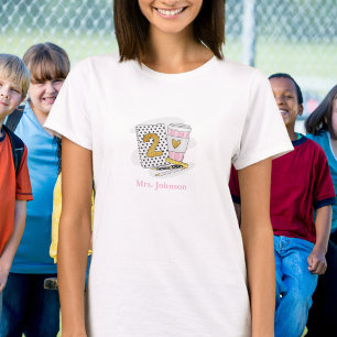 Camiseta Professor de Segundo Ano Personalizado com Bolinha