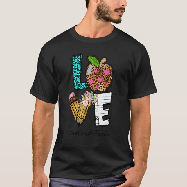 Camiseta Professor de segundo de Amo de Apple Leopard de vo (Frente)